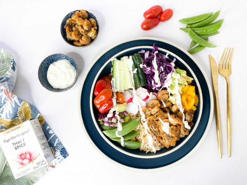 THAI 7 SPICE PRAWN BOWL